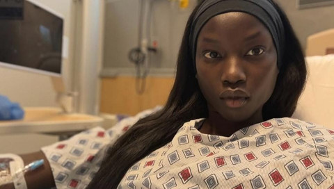 Anok Yai di rumah sakit. Foto: Instagram @anokyai