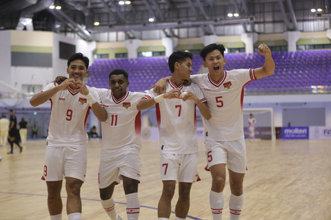 Timnas Futsal Indonesia  U-19 melawan Timnas Futsal Vietnam U-19. Foto: Dok. Federasi Futsal Indonesia
