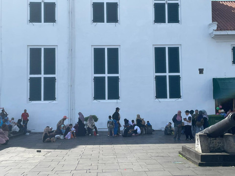 Suasana di kawasan wisata Kota Tua, Tamansari, Jakarta Barat, Minggu (28/12/2025). Foto: Fadhil Pramudya/kumparan