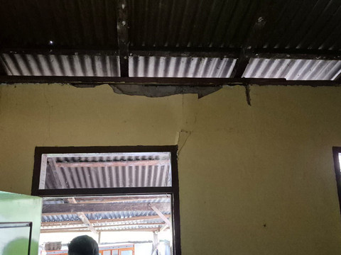 Penampakan rumah rusak akibat gempa di Kec. Palembayan, Kab. Agam. Foto: Dok. MDMC Muhammadiyah Kec. Palembayan