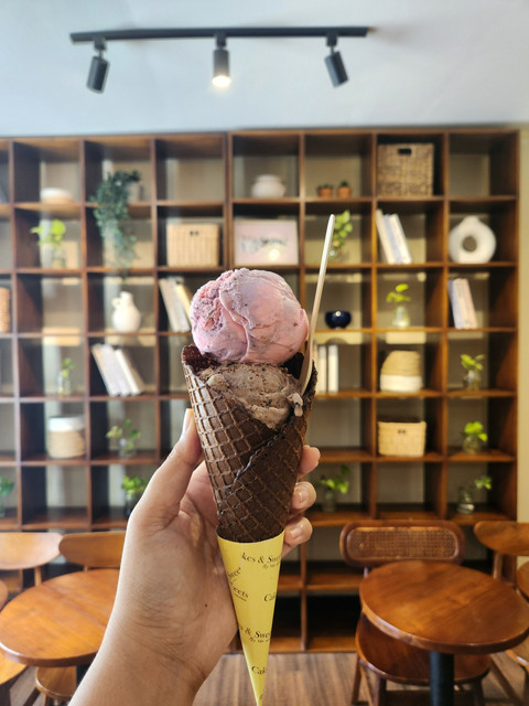 Ice cream di cakes & Sweets by Rifa Maurice yang ada di Cilegon. Foto: Ela Nurlaela/kumparan