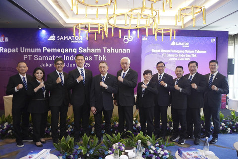 RUPST PT Samator Indo Gas Tbk 2025 pada Juni 2025 lalu. Foto: Dok. Samator