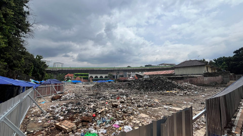 Kondisi Pasar Taman Puring usai kebakaran di Jalan Kyai Maja, Kebayoran Baru, Jakarta Selatan. Foto: Fariza Rizky Ananda/kumparan
