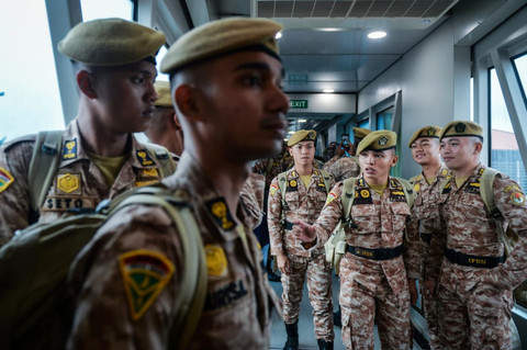 1.138 Praja IPDN Dikirim ke Aceh Tamiang. Foto: Dok. Bakom RI