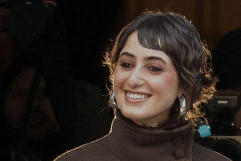 Rama Duwaji di pengambilan sumpah jabatan suaminya, Wali Kota New York Zohran Mamdani pada Kamis (1/1/2026). Foto: Tyrone Siu/R