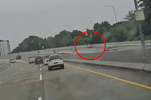 Pengemudi lawan arus di ruas Tol Kunciran-Batu Ceper-Cengkareng, tepatnya yang mengarah ke kawasan Bandara Soekarno-Hatta, Tangerang. Foto: Dok. Istimewa