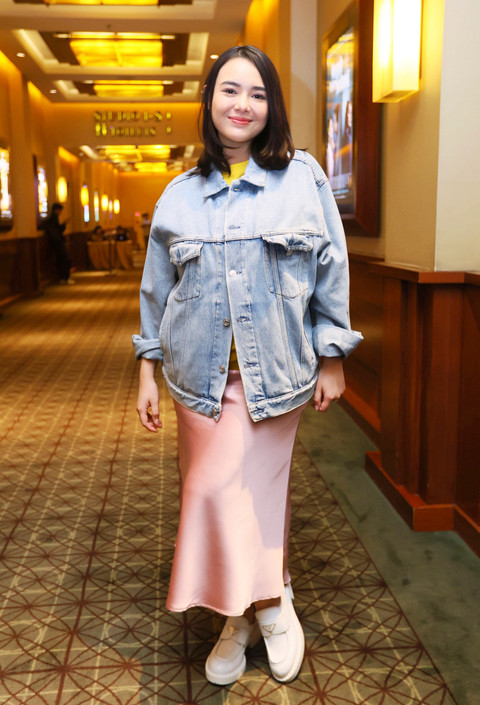 Amanda Manopo saat launching poster film Paylater di Plaza Senayan, Jakarta, Selasa, (6/01/2026). Foto: Agus Apriyanto