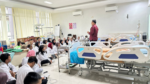 Menjelaskan henti jantung. Foto: Dokumentasi pribadi