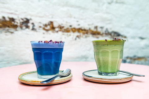 Ilustrasi blue matcha. Foto: Anna Mente/Shutterstock