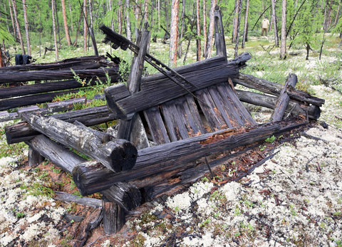 Makam suku Yakut di Siberia. Foto: Patrice.Gérard-CNRS