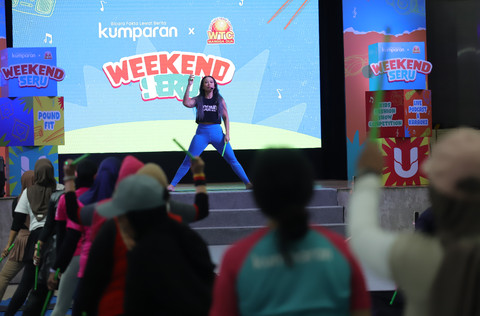 Pound Fit di acara kumparan Weekend Seru. Foto: kumparan