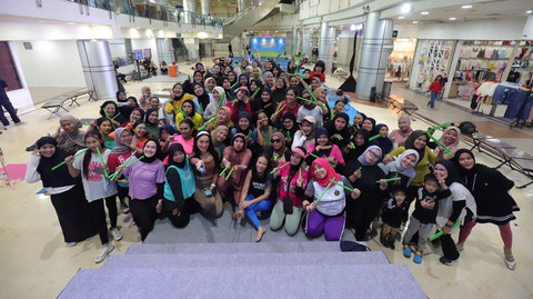 Pound Fit di acara kumparan Weekend Seru. Foto: kumparan