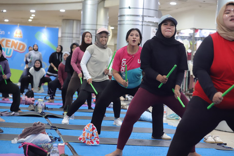 Pound Fit di acara Weekend Seru kumparan. Foto: kumparan
