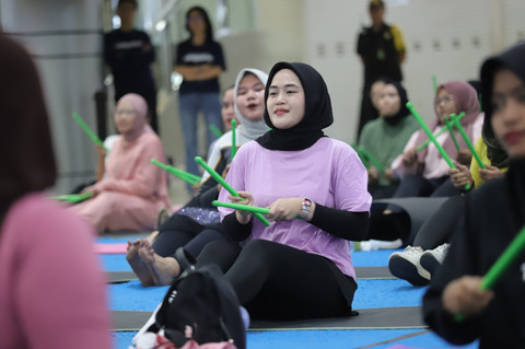 Pound Fit di acara Weekend Seru kumparan. Foto: kumparan
