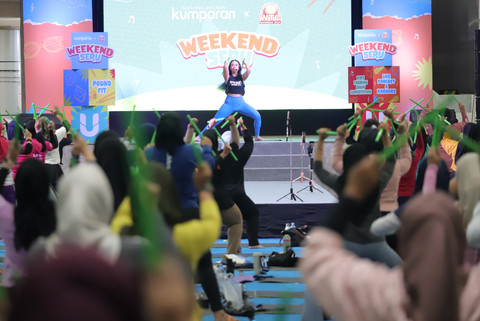 Pound Fit di acara Weekend Seru kumparan. Foto: kumparan