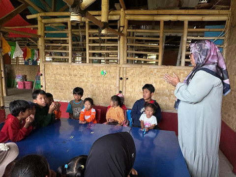 Murid PAUD Kunang-kunang Foto: Dian Fatwa