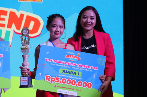 Pemenang Kids Fashion Show Competition kumparan Weekend Seru yang berlangsung di WTC Mangga Dua, Jakarta Utara, Sabtu (10/1/2026). Foto: Jamal Ramadhan/kumparan