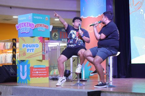 Acara Live Podcast by Podcast Seminggu dan Karaoke by DJ Pindu di Weekend Seru bersama kumparan di WTC Mangga Dua, Jakarta Utara, Sabtu (10/1/2026). Foto: Jamal Ramadhan/kumparan