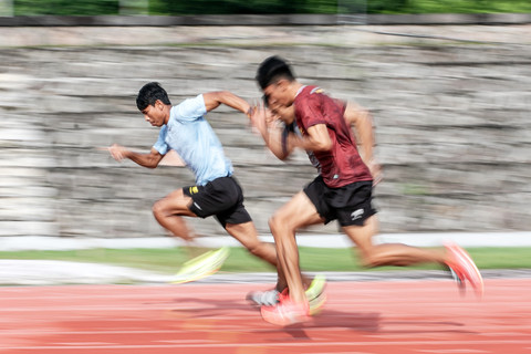 Atlet atletik Indonesia Foto: Mohammad Ayudha/ANTARA FOTO