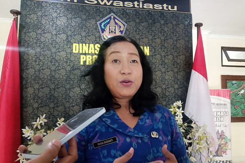 Kepala Bidang Pencegahan dan Pengendalian Penyakit (P2P) Dinkes Bali, I Gusti Ayu Raka Susanti di Gedung Dinkes Bali, Selasa (13/1/2026). Foto: Denita br Matondang/kumparan