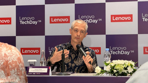 Tom Butler, Vice President, Commercial Portfolio & Product Management, Lenovo Asia Pasific. Foto: Muhammad Fikrie/kumparan