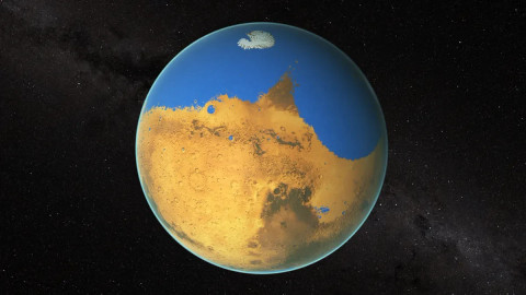Mars mungkin tidak selalu tampak seperti Planet Merah di masa lalu. Foto: NASA's Goddard Space Flight Center