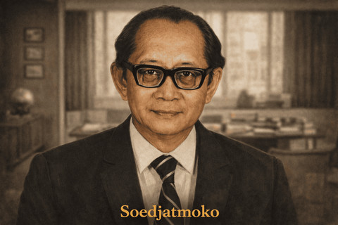 Tokoh Indonesia, Soedjatmoko. Foto: ChatGPT