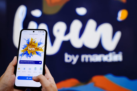 Aplikasi Livin' by Mandiri. Foto: Dok. Bank Mandiri