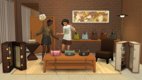 Koleksi brand fashion Coach yang dirilis untuk game The Sims 4. Foto: Coach