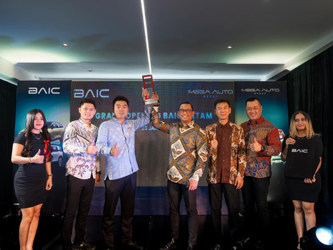 PT JIO Distribusi Indonesia selaku Agen Pemegang Merek (APM) BAIC Indonesia meresmikan Authorized Dealer BAIC Batam. Foto: Dok. BAIC