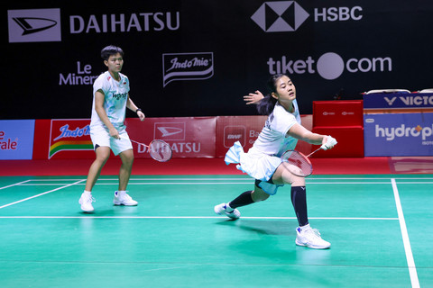 Amallia Pratiwi/Siti Fadia di Indonesia Masters 2026. Foto: Dok. PBSI