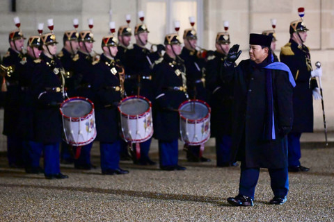 Presiden Prabowo Subianto tiba di Istana Elysee, Prancis, Jumat waktu setempat (23/1/2026). Foto: Muchlis Jr - Biro Pers Sekretariat Presiden