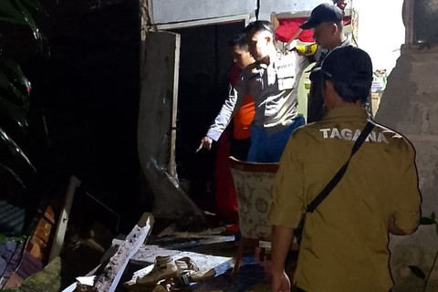 Kondisi rumah terdampak longsor di Kabupaten Bogor, Jawa Barat.   Foto: Kemensos RI