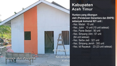 Pogres hunian sementara untuk korban bencana Sumatera. Foto: Bakom RI