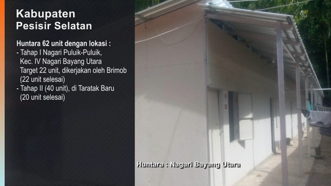 Pogres hunian sementara untuk korban bencana Sumatera. Foto: Bakom RI