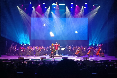 Konser orkestra An Anime Symphony Re: Awakening di Graha Bakti Budaya, Taman Ismail Marzuki Jakarta Pusat, Minggu (25/1/2026).   Foto: Giovanni/kumparan