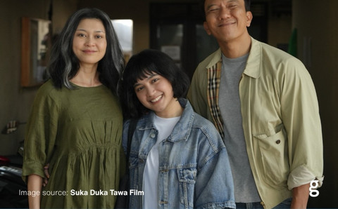 Potret keluarga di film Suka Duka Tawa. Foto: Suka Duka Tawa Film