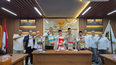 Kemenhaj rapat bersama Perum Bulog dan Kementerian Pertanian di Jakarta. Foto: Kemenhaj RI