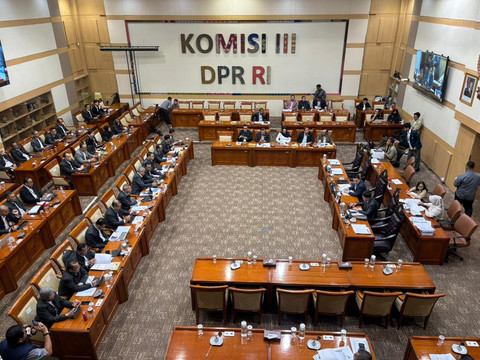 Suasana rapat kerja Komisi III DPR RI bersama Ketua KPK di DPR, Rabu (28/1). Foto: Abid Raihan/kumparan