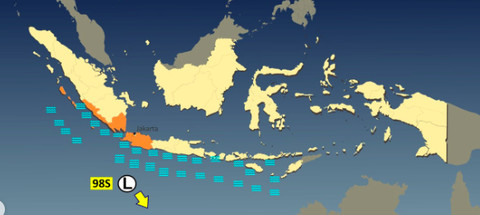Bibit Siklon Tropis  98S  terbentuk pada 28/1/2026 dan daerah yang terdampak. Foto: Dok. BMKG