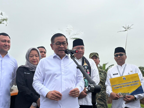 Gubernur DKI Jakarta Pramono Anung berikan arahan dalam acara peresmian Taman Kelinci Rorotan Cilincing (Roci), Jakarta Utara pada Jumat (30/1). Foto: Amira Nada Fauziyyah/kumparan