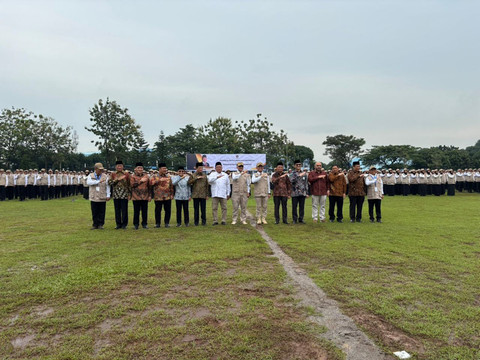Diklat bagi Petugas Penyelenggara Ibadah Haji (PPIH) Arab Saudi 2026 telah rampung dilakukan. Sebanyak 1.622 petugas dikukuhkan untuk bertugas melayani jemaah di Arab Saudi. Foto:  Dok. MCH Kemenhaj