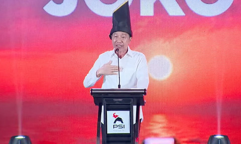Jokowi di Rakernas PSI, Sabtu (31/1/2026). Dok: Partai Solidaritas Indonesia