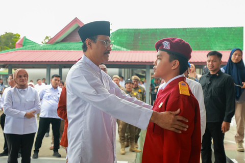 Menteri Sosial Saifullah Yusuf (Gus Ipul) mengunjungi Sekolah Rakyat Menengah Pertama (SRMP) 1 Deli Serdang, Sumatera Utara, Sabtu (31/1/2026). Foto: Pian Ardiansyah/Biro Humas Kemensos