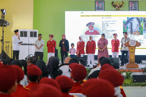 Menteri Sosial Saifullah Yusuf (Gus Ipul) mengunjungi Sekolah Rakyat Menengah Pertama (SRMP) 1 Deli Serdang, Sumatera Utara, Sabtu (31/1/2026). Foto: Pian Ardiansyah/Biro Humas Kemensos