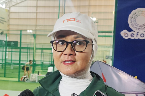 Direktur Pemasaran Bulog, Febby Novita di sela-sela gelaran Befood Padel Tournament, di Jakarta Barat, Minggu (1/2/2026). Foto: Widya/kumparan
