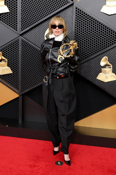 Miley Cyrus di Grammy Awards ke-68 di US. Foto: Amy Sussman/AFP