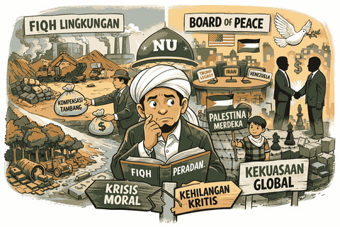 Nahdlatul Ulama (NU) menghadapi Abad Kedua. Foto: Generated AI