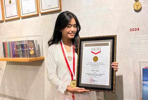 Namira Adjani raih Rekor Muri. Foto: Instagram @namiradjani