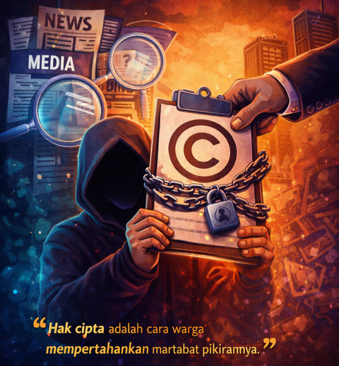 Ilustrasi hak cipta produk digital. Foto: Dokumentasi pribadi 